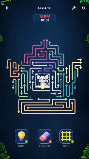 Capture d'écran de Maze Arrow Puzzle: Save Animal sur iPhone 3