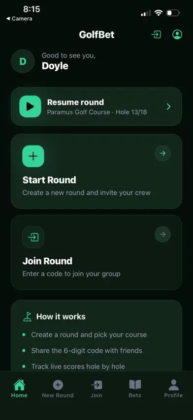 GolfBet: Bet Tracker screenshot 4