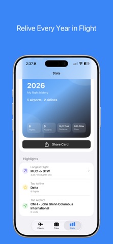 Flights - Simple Flight Log Screenshot 7 of 7