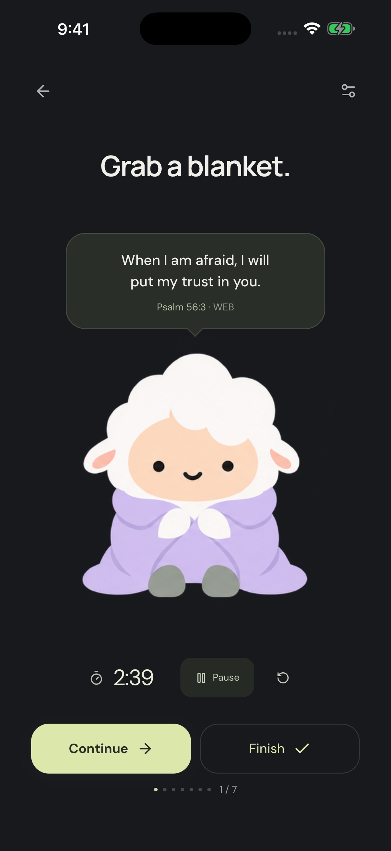 Screenshot 2 of feeloff: Prayer & Reset