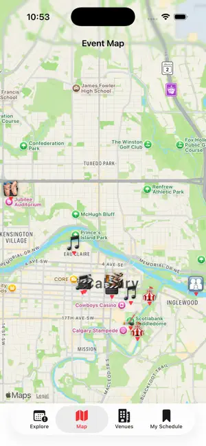 CalgaryEventCompass screenshot 2