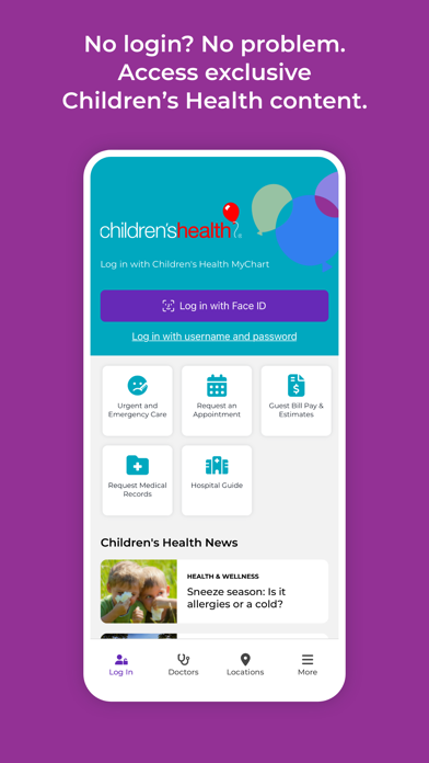 Children's Health Screenshot