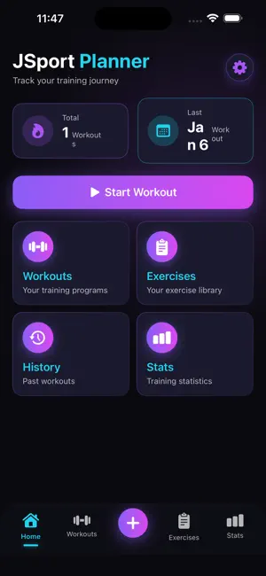 JSport Planner screenshot 1