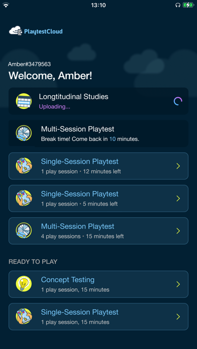 PlaytestCloud: Be a Playtester Screenshot