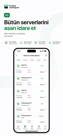 Hostinq.az Screenshot 2 of 3