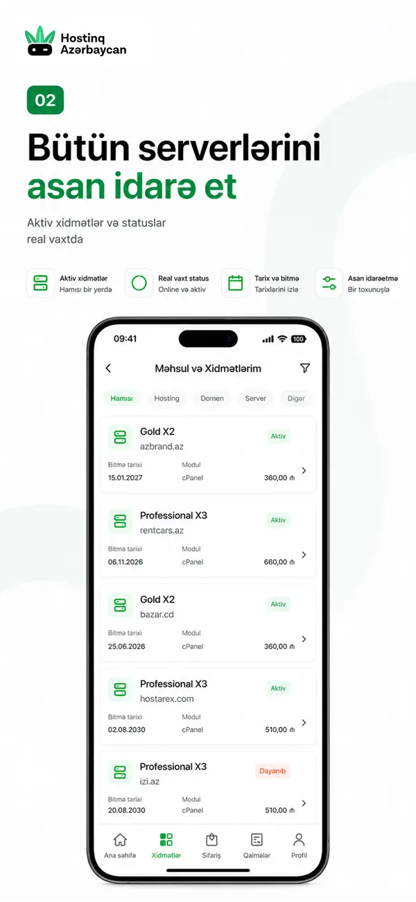 Screenshot #2 pour Hostinq.az