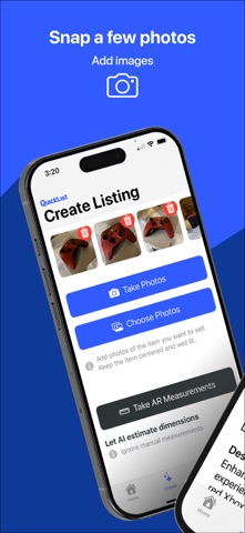 QuickList AI Listing Assistant screenshot