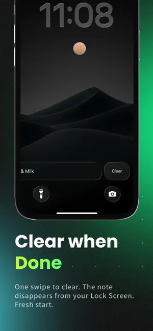 Lock Screen Notes - PinNote screenshot 3