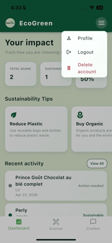 EcoGreen AiGeo iPhone screenshot