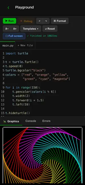 CS++ Python IDE screenshot 1