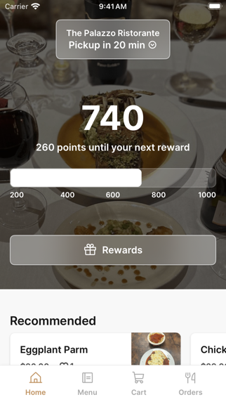 The Palazzo Ristorante iPhone screenshot 1 - Food & Drink app