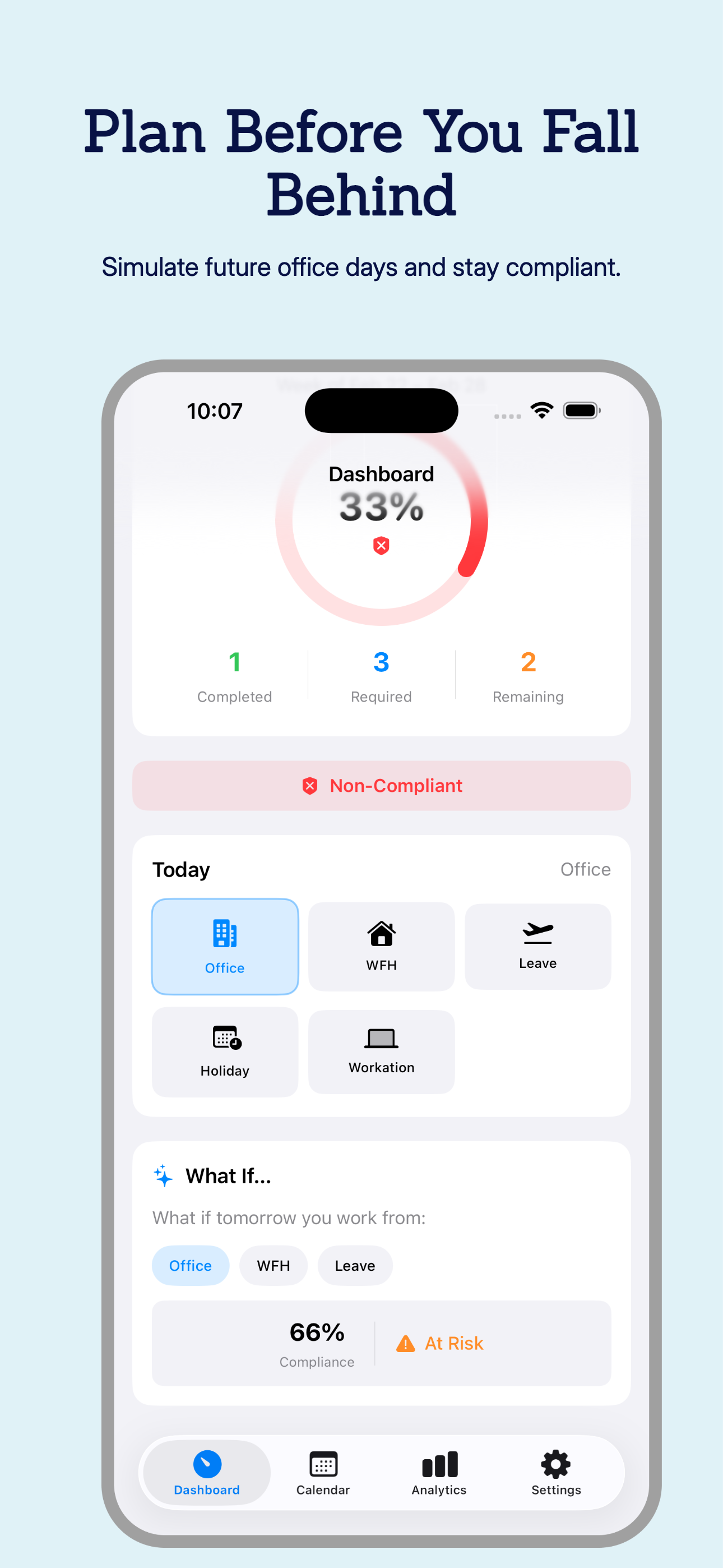 OfficeComply –Track Attendance