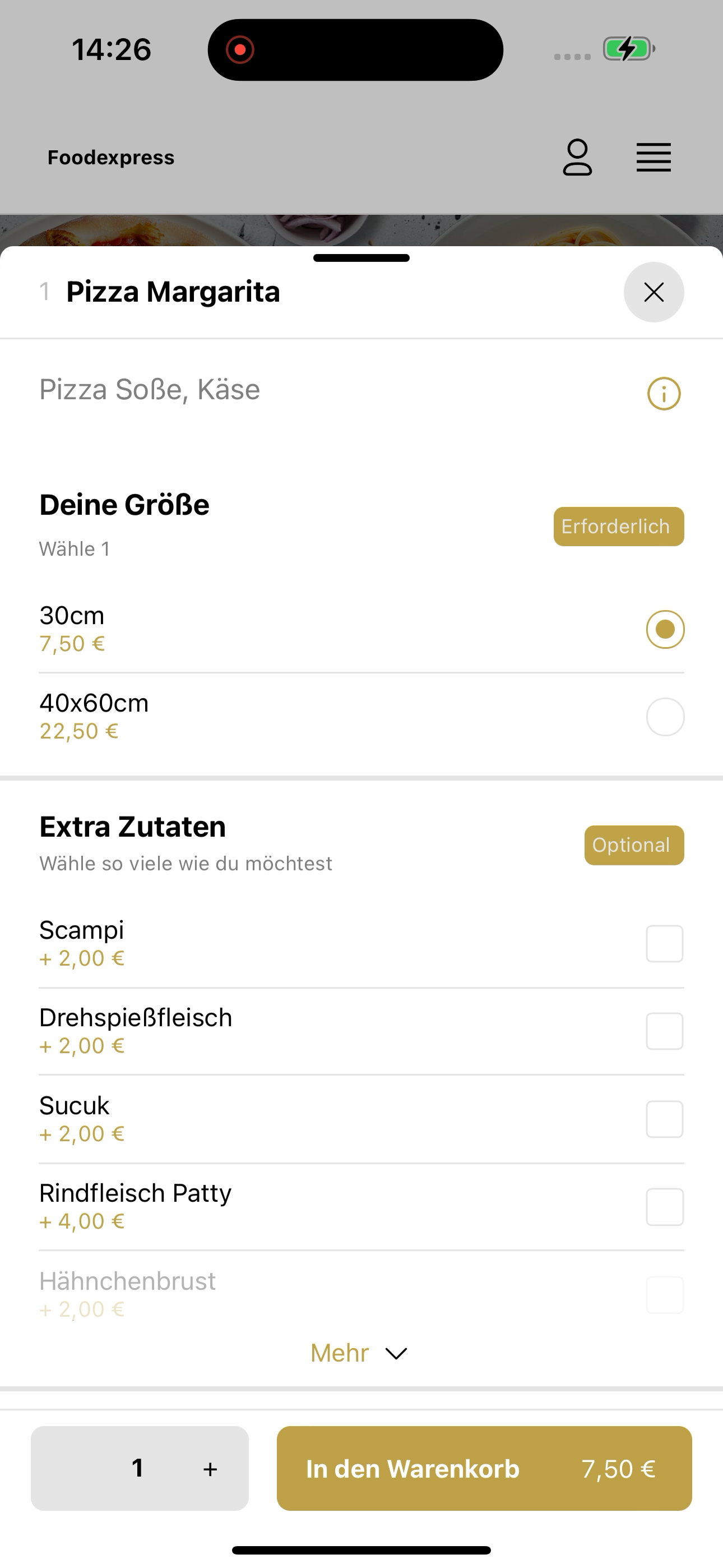 Foodexpress DE screenshot 7
