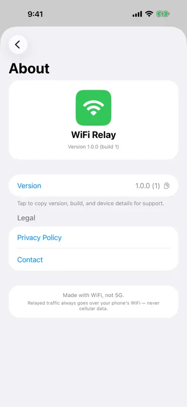 WiFi Relay screenshot 4 of 7