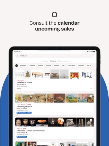 Interencheres - Online sales iPad screenshot