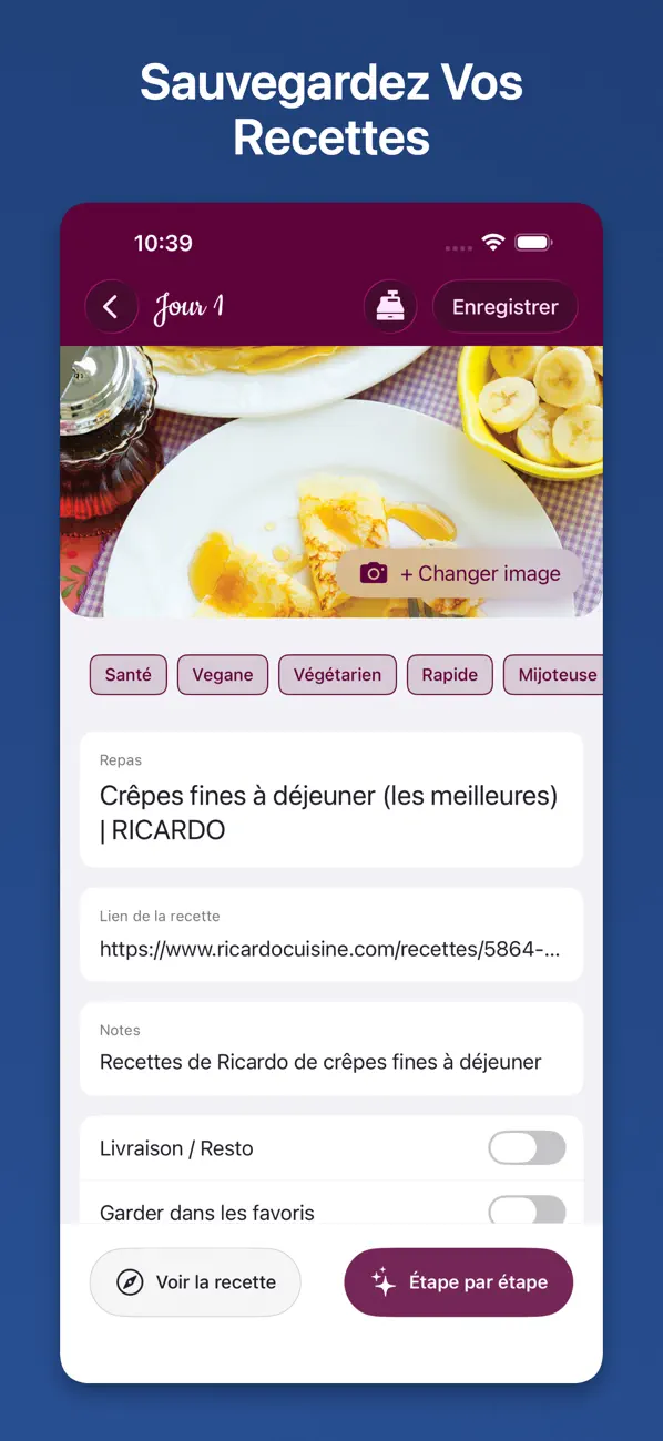 Screenshot #3 pour WeeklyChefs - Planifier repas