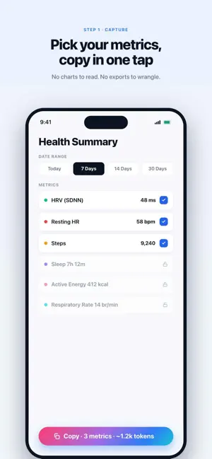 HealthData Prompt: AI Insights screenshot 3