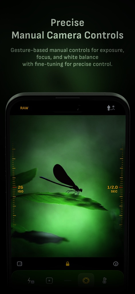 Camera M - Pro Manual Camera - This tool offers precise gesture-based controls for ISO and exposure duration, enabling users to fine-tune every shot for creative control.