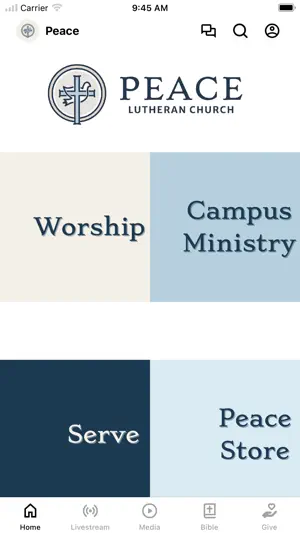 Peace Lutheran Houghton screenshot 1