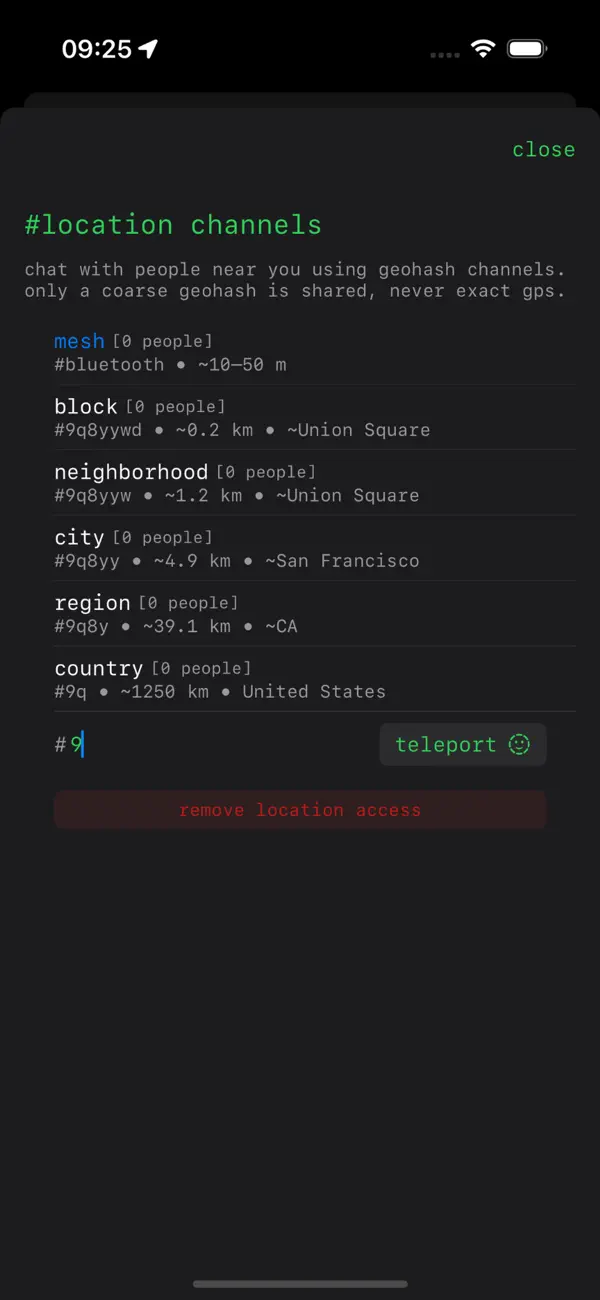 bitchat mesh Screenshot 3