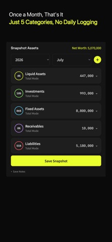 SnapshotAsset: Net Worth Screenshot 2 of 8