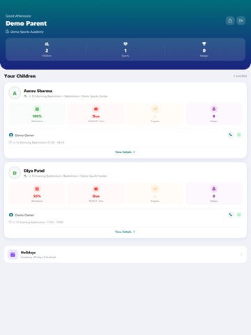 ArenaFlow iPad screenshot 5
