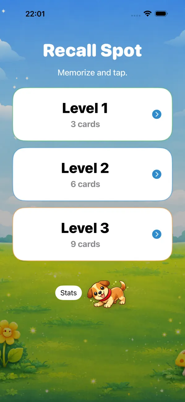 Screenshot #1 pour Recall Spot for Kids