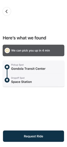Vacasa Shuttle iPhone screenshot