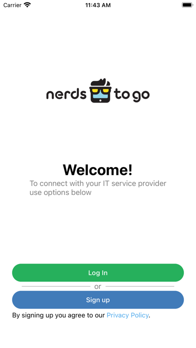 Screenshot 1 of NerdsToGo App
