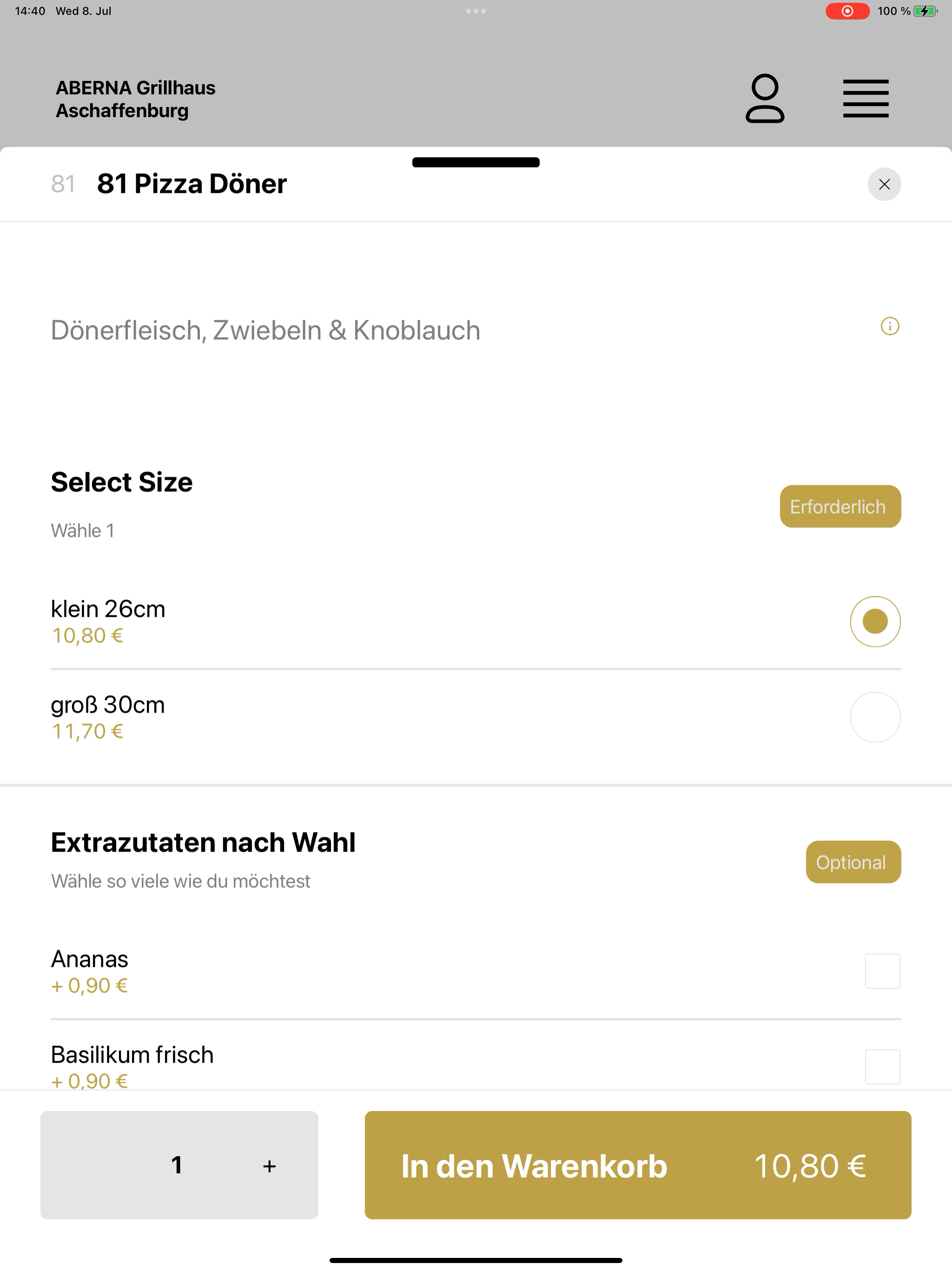 ABERNA Grillhaus Aschaffenburg screenshot 15