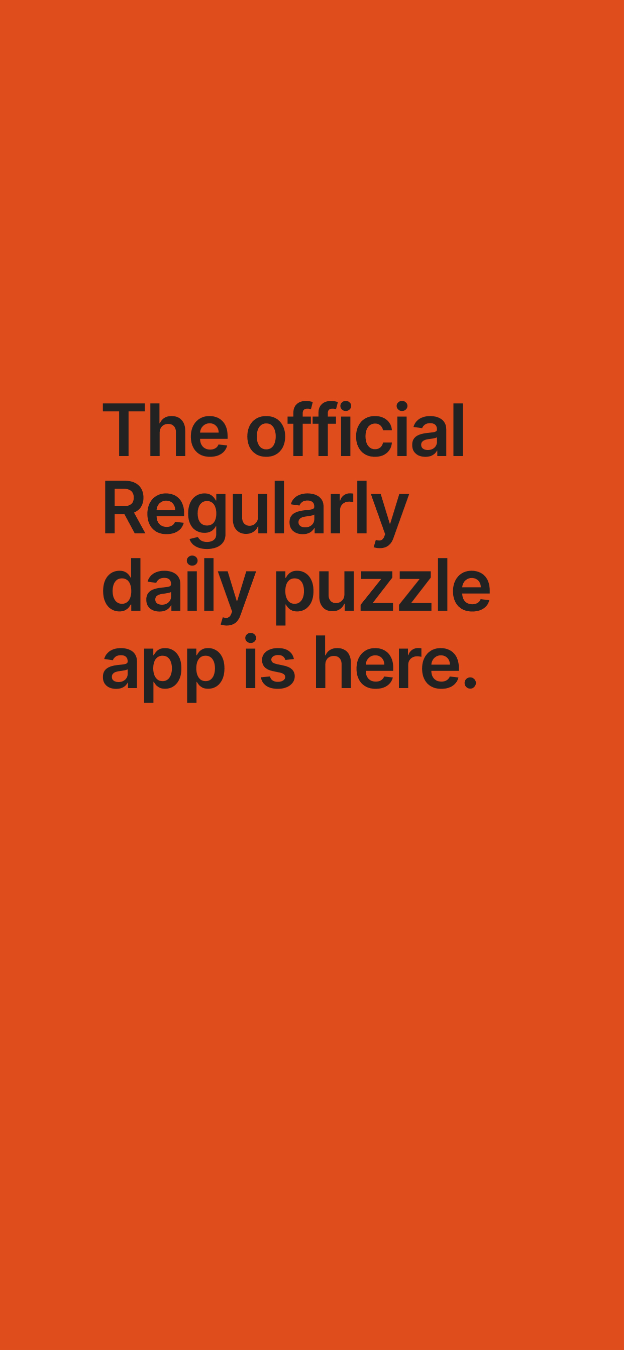 Regularly: Daily Puzzles