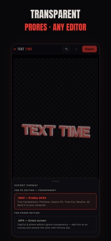 TEXT TIME: 3D Title Maker iPhone screenshot
