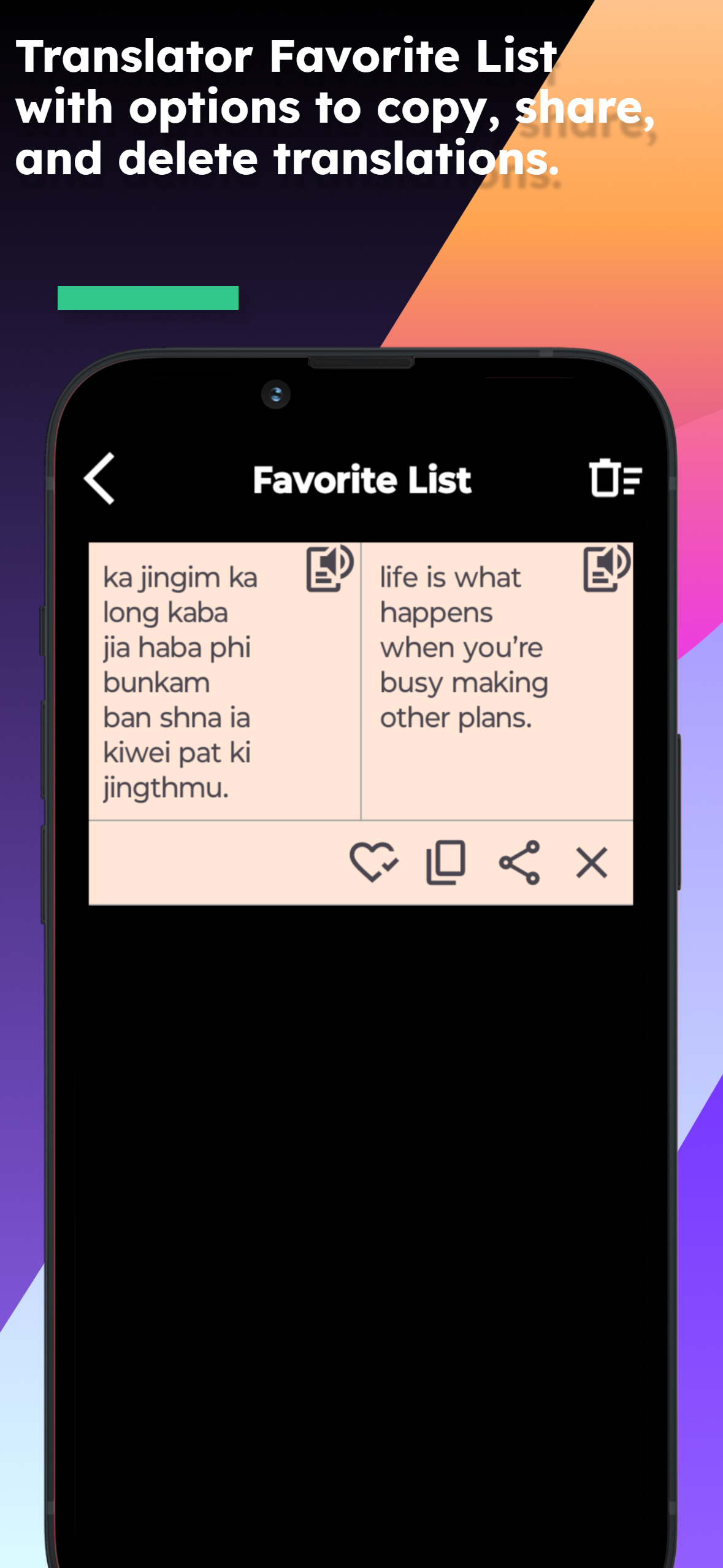 English Khasi Translator screenshot 5
