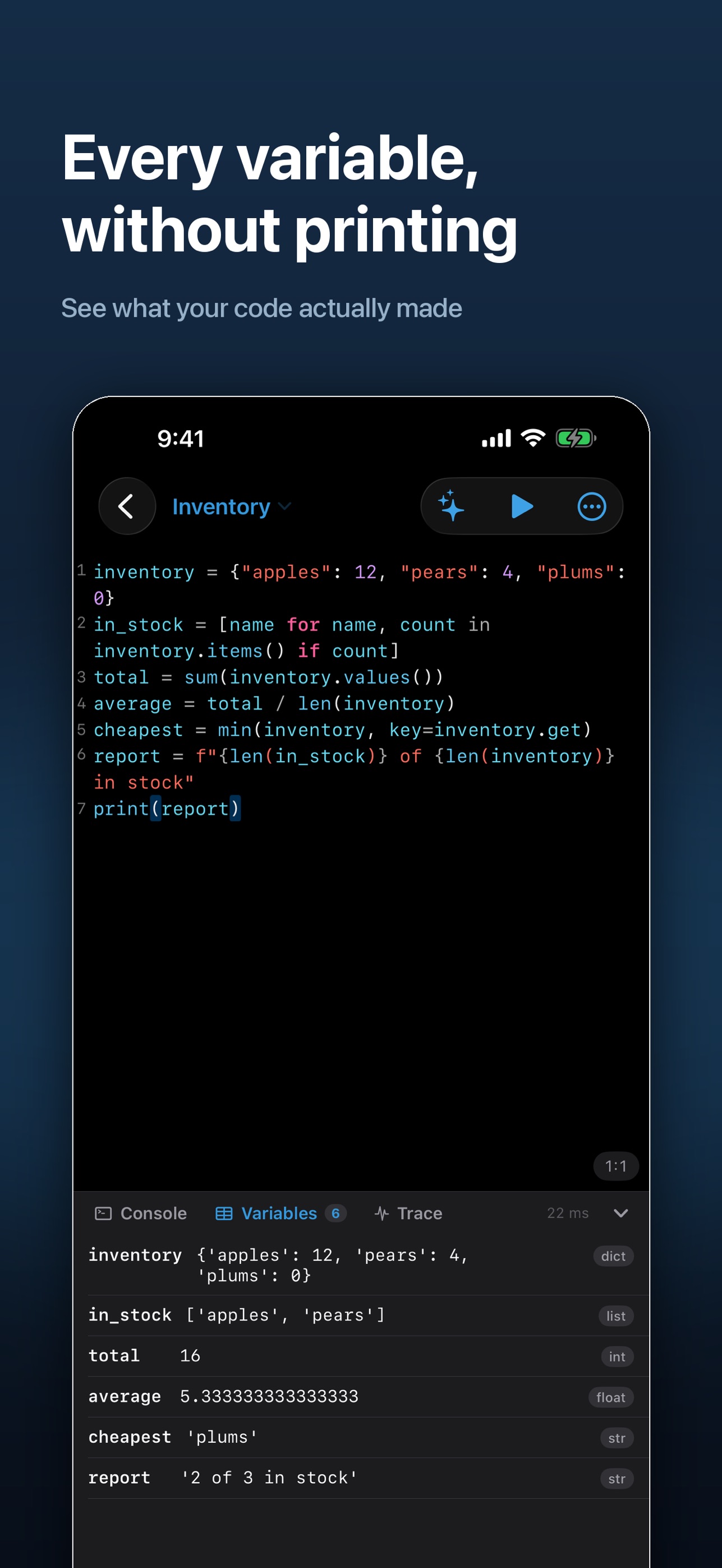 Screenshot 4 of Codecell: Python & JS Tracer