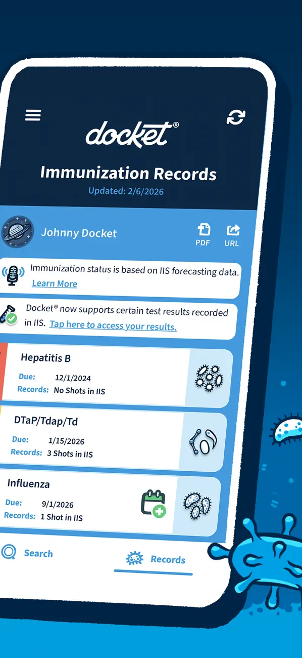 Screenshot #2 pour Docket® - Immunization Records