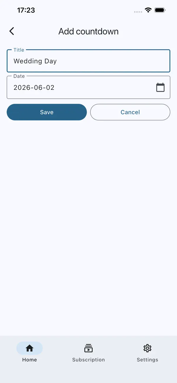 #2. Date Countdown Assistant (iOS) Podle: 玉辉 黄