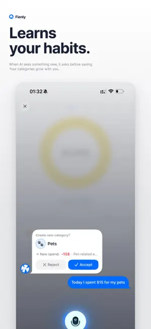 Fienly: AI Money Tracker screenshot 3