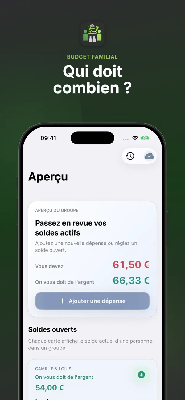 Screenshot #1 pour Dépenses enfants