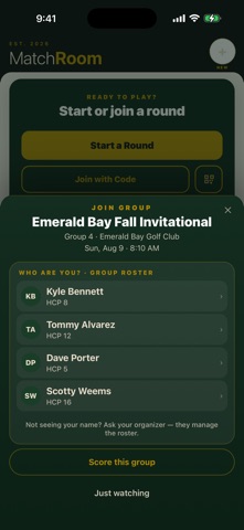 MatchRoom Golf Screenshot 3 of 10
