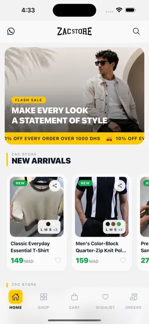 ZAC STORE - MEN FASHION STORE screenshot 1