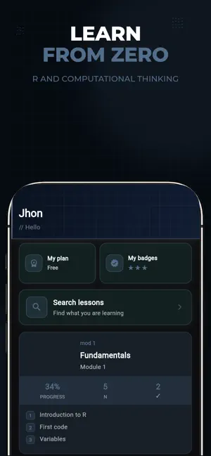 Learning R DLA screenshot 1