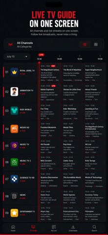 Tivix IPTV Player screenshot