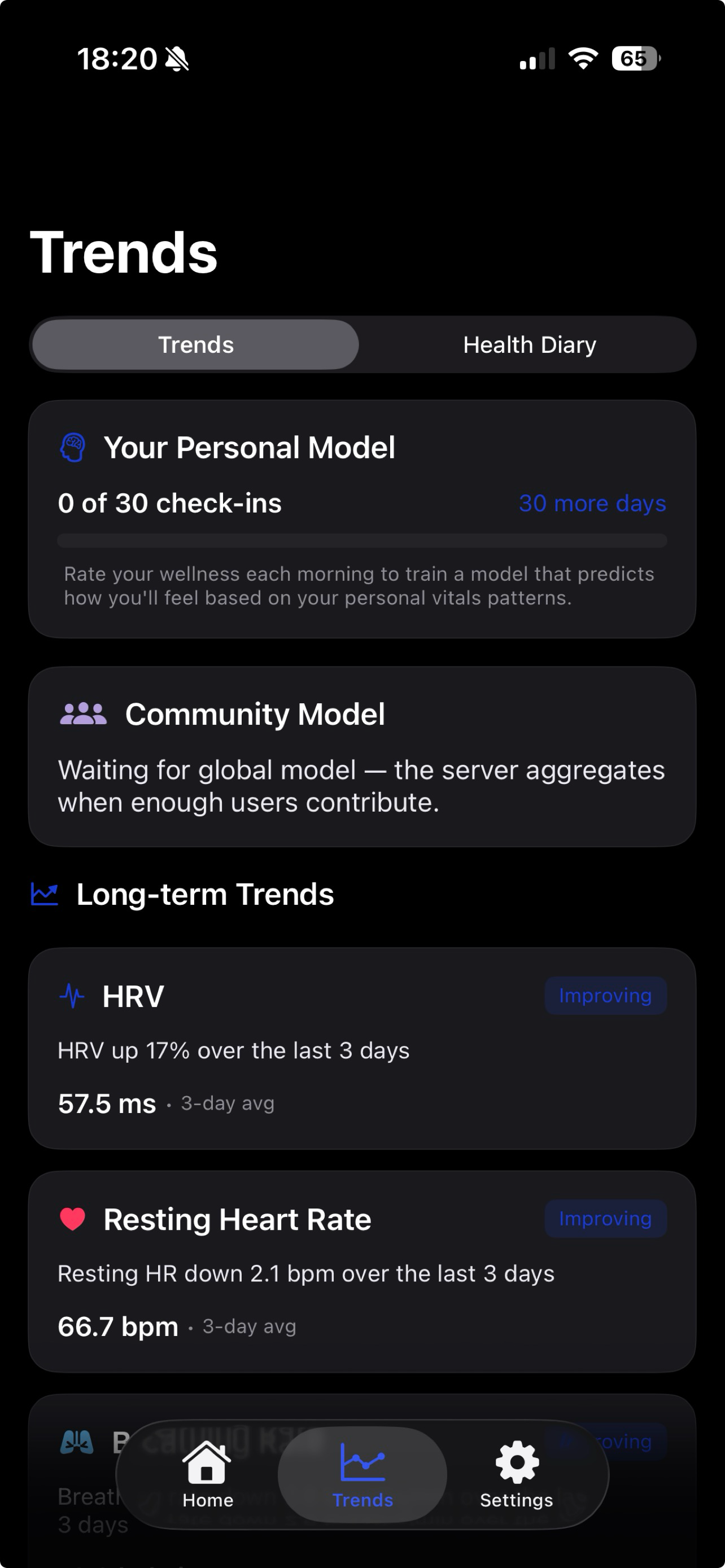 harmoniQ - Health Monitor screenshot 2