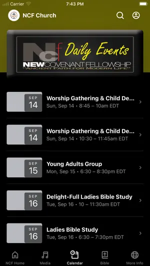 The NCF Church App screenshot 3