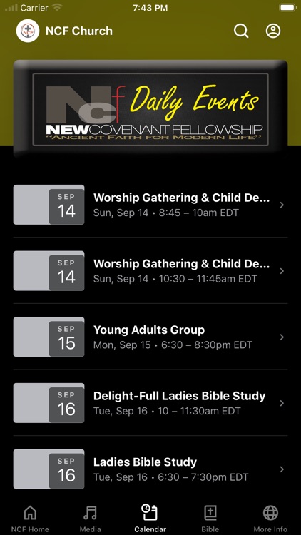 The NCF Church App