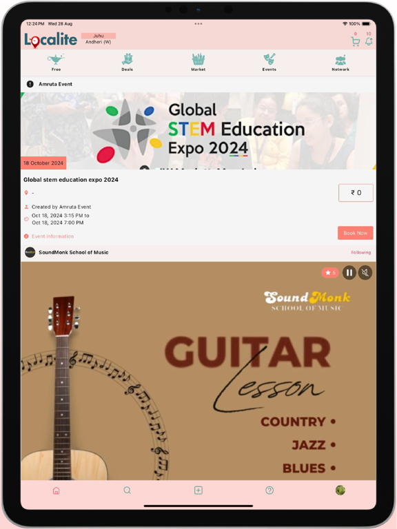 Localite - Shop, Win, Connect iPad screenshot 1 - Shopping app