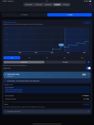 Peptide Tracker Calculator App Store preview screenshot 11