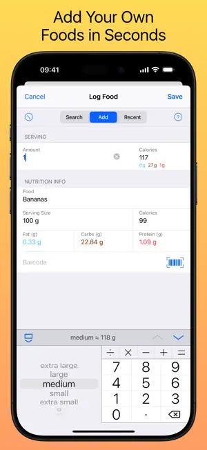 Nutrients & Calories screenshot 3
