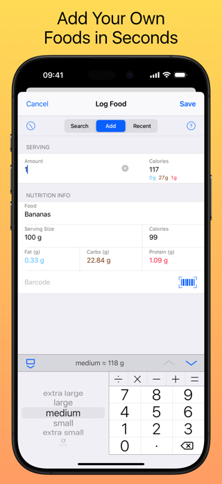 Nutrients & Calories Screenshot 3 of 5