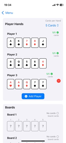 Double Board PLO Equity Cal Screenshot 3 of 3
